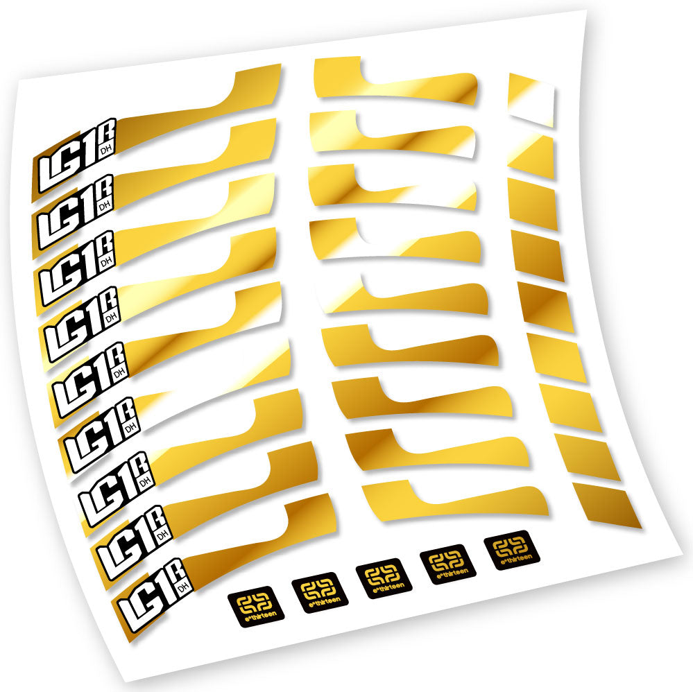 Decals, E-Thirteen LG1 DH, MTB Wheel, Bike sticker vinyl