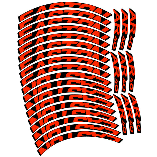Neon Red decal for Easton AR40 MTB wheel 29" – bike sticker vinyl