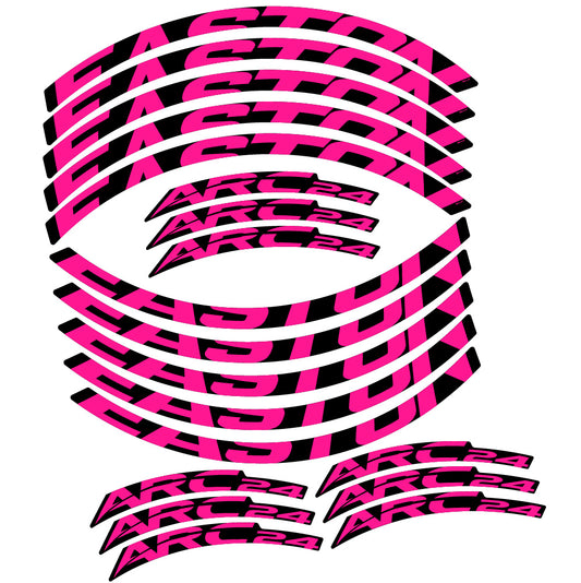 Neon Pink decal for Easton ARC24 MTB wheel 29" – bike sticker vinyl