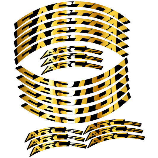 Chrome Gold decal for Easton ARC27 MTB wheel 29" – bike sticker vinyl