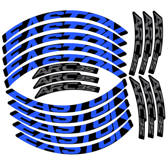 Medium Blue decal for Easton ARC35 MTB wheel 29" – bike sticker vinyl