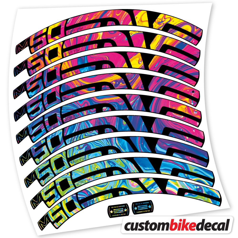 Decal Enve Fifty M50, MTB Wheel 27.5, Bike Sticker vinyl