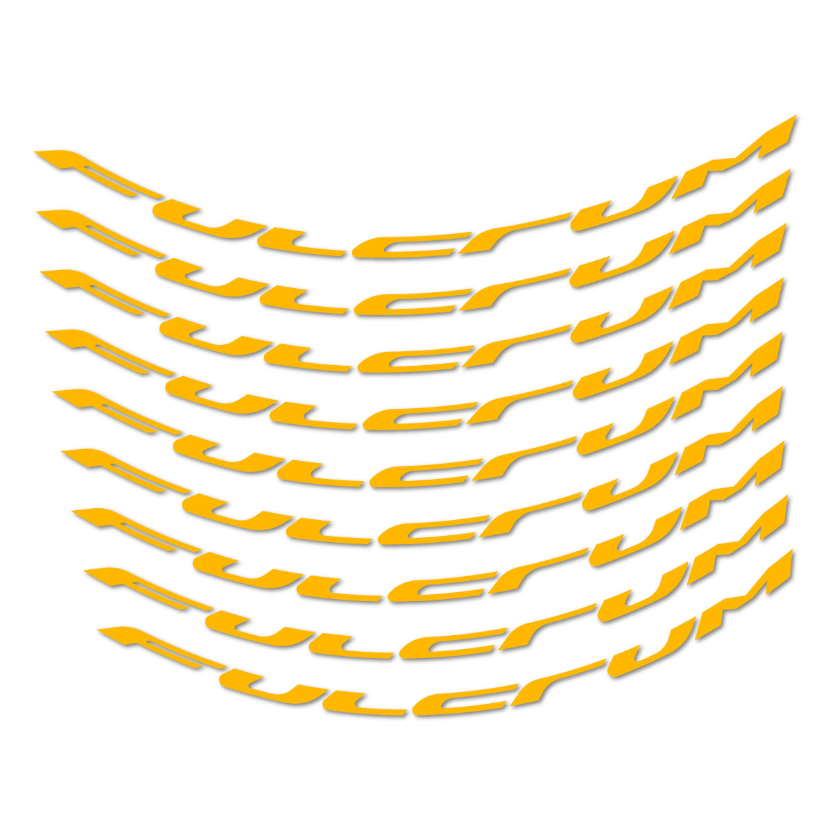 Stickers for Fulcrum Generic, Mountain Wheel 29" vinyl decals - Medium Yellow