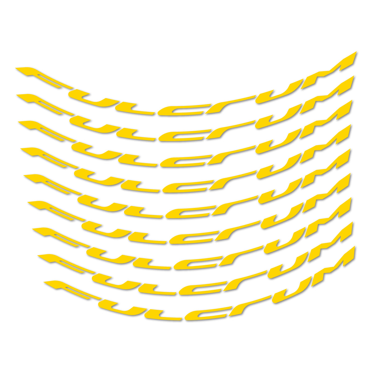Stickers for Fulcrum Generic, Mountain Wheel 29" vinyl decals - Banana Yellow