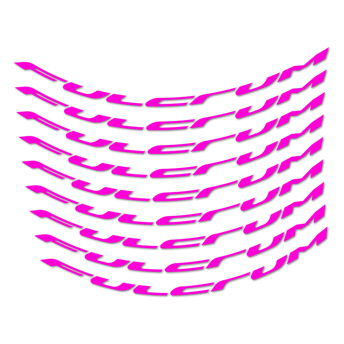 Stickers for Fulcrum Generic, Mountain Wheel 29" vinyl decals - Fuchsia Neon