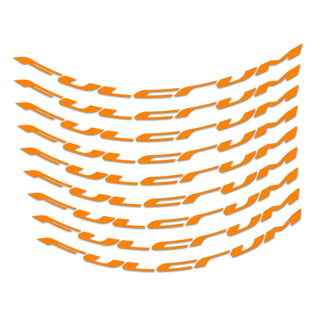 Stickers for Fulcrum Generic, Mountain Wheel 29" vinyl decals - Light Neon Orange
