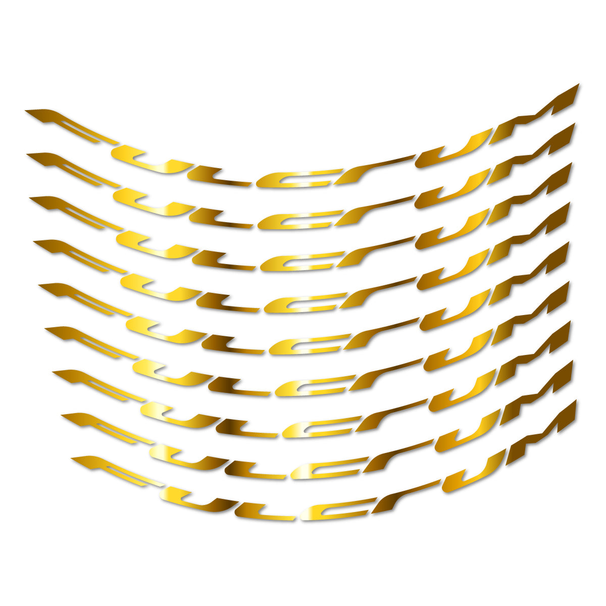 Stickers for Fulcrum Generic, Mountain Wheel 29" vinyl decals - Chrome Gold