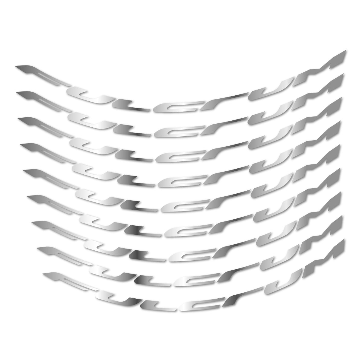 Stickers for Fulcrum Generic, Mountain Wheel 29" vinyl decals - Chrome Silver