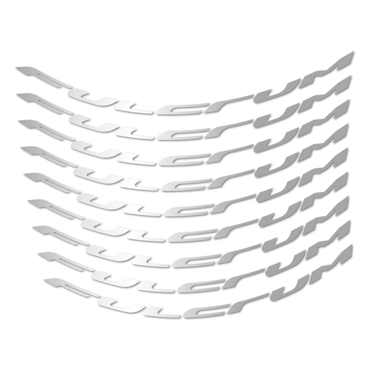 Stickers for Fulcrum Generic, Mountain Wheel 29" vinyl decals - Light Silver
