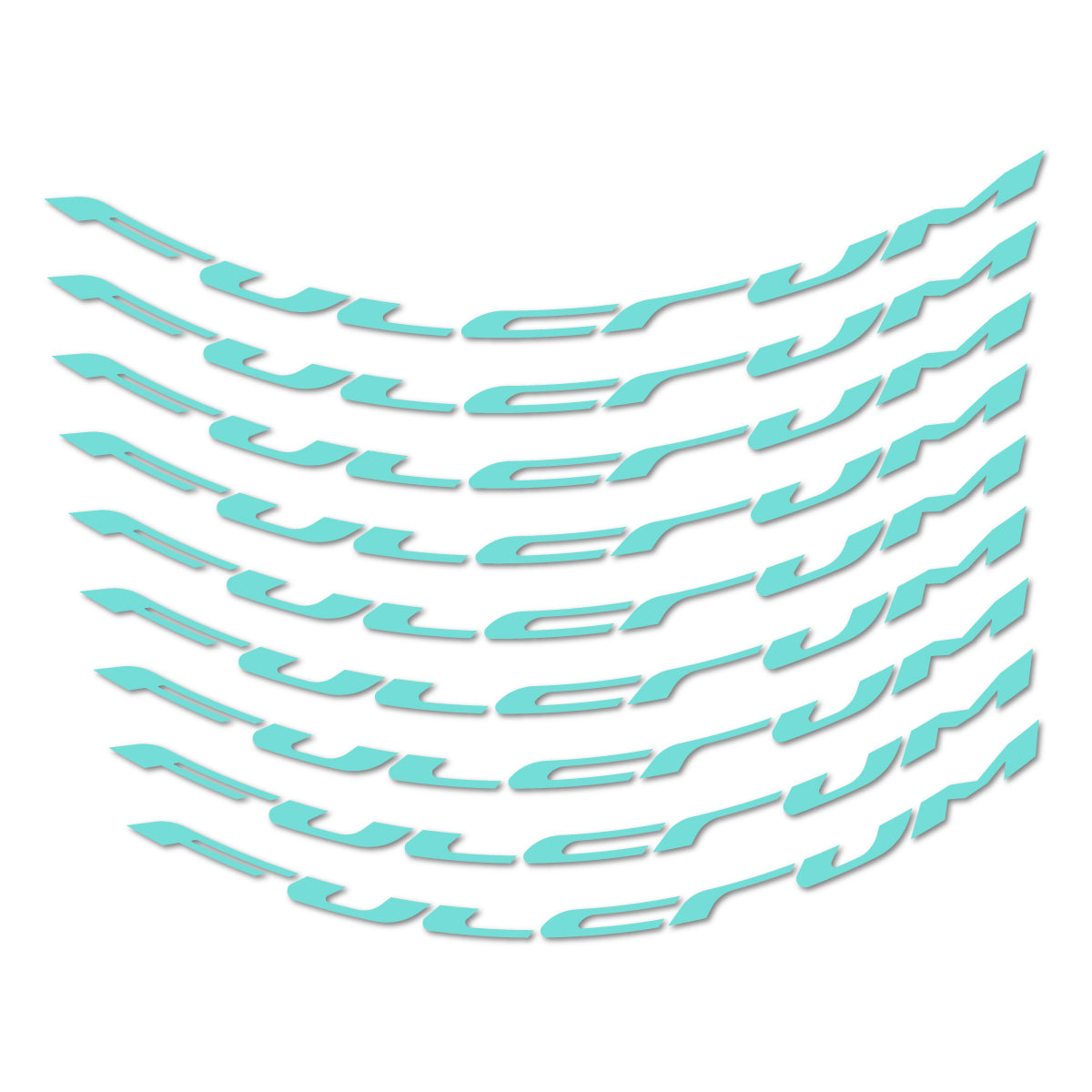 Stickers for Fulcrum Generic, Mountain Wheel 29" vinyl decals - Blue Green