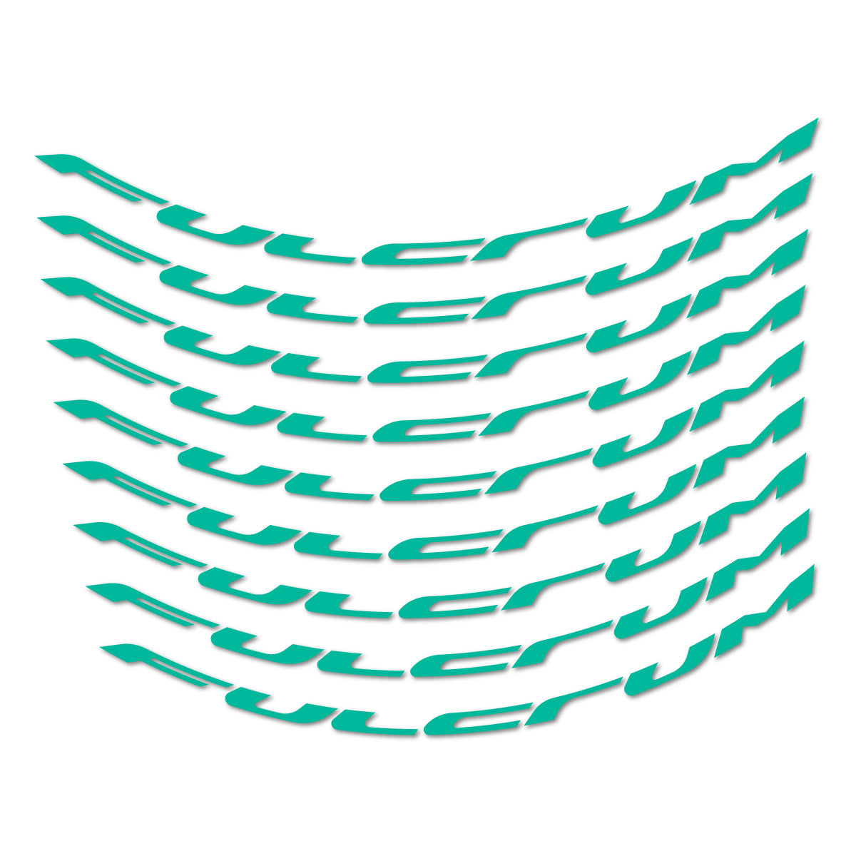 Stickers for Fulcrum Generic, Mountain Wheel 29" vinyl decals - Green Turquoise