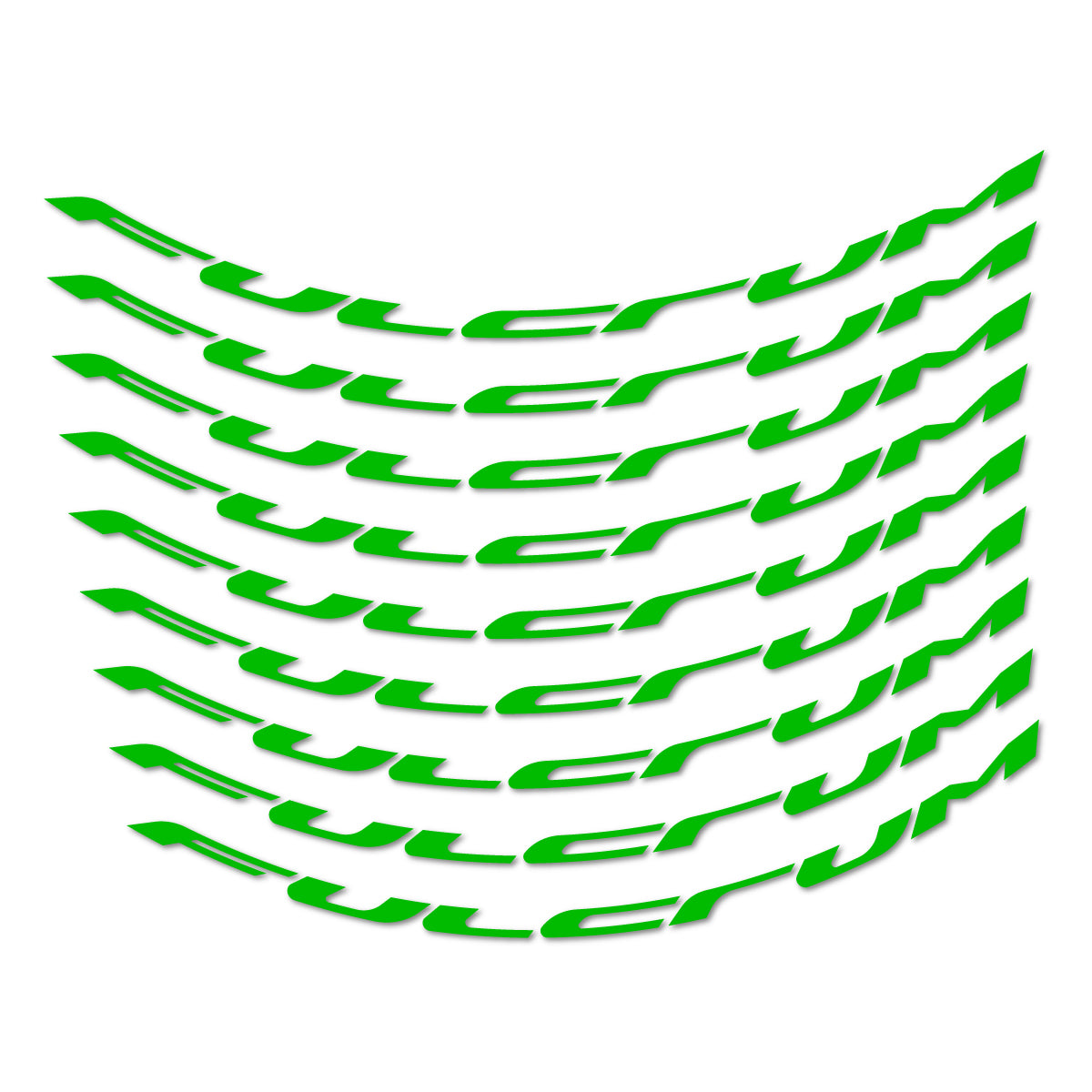 Stickers for Fulcrum Generic, Mountain Wheel 29" vinyl decals - Grass Green