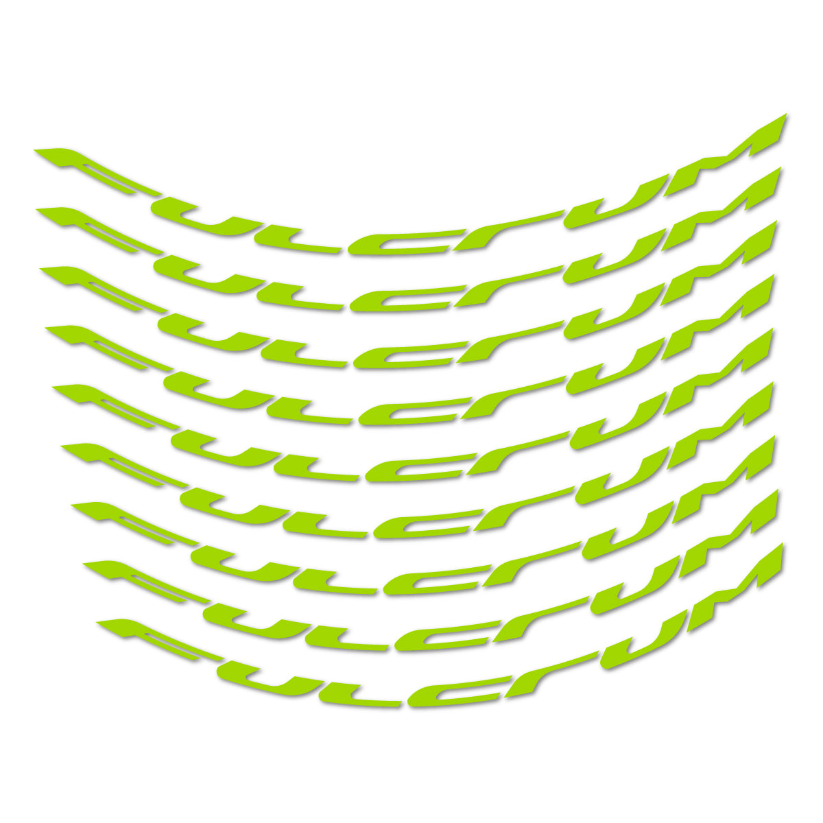 Stickers for Fulcrum Generic, Mountain Wheel 29" vinyl decals - Lime Green