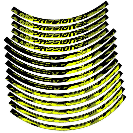 Neon Yellow decal for Fulcrum Red Passion 3 MTB wheel 29" – bike sticker vinyl