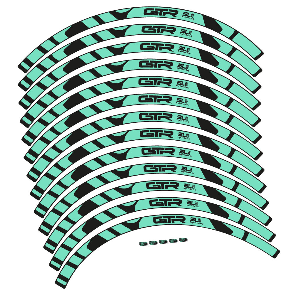 Aufkleber Gurpil GTR Tubeless Ready SL20 Boost 29, MTB-Rad 29, Fahrradaufkleber Vinyl