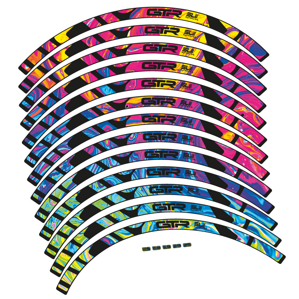 Aufkleber Gurpil GTR Tubeless Ready SL20 Boost 29, MTB-Rad 29, Fahrradaufkleber Vinyl