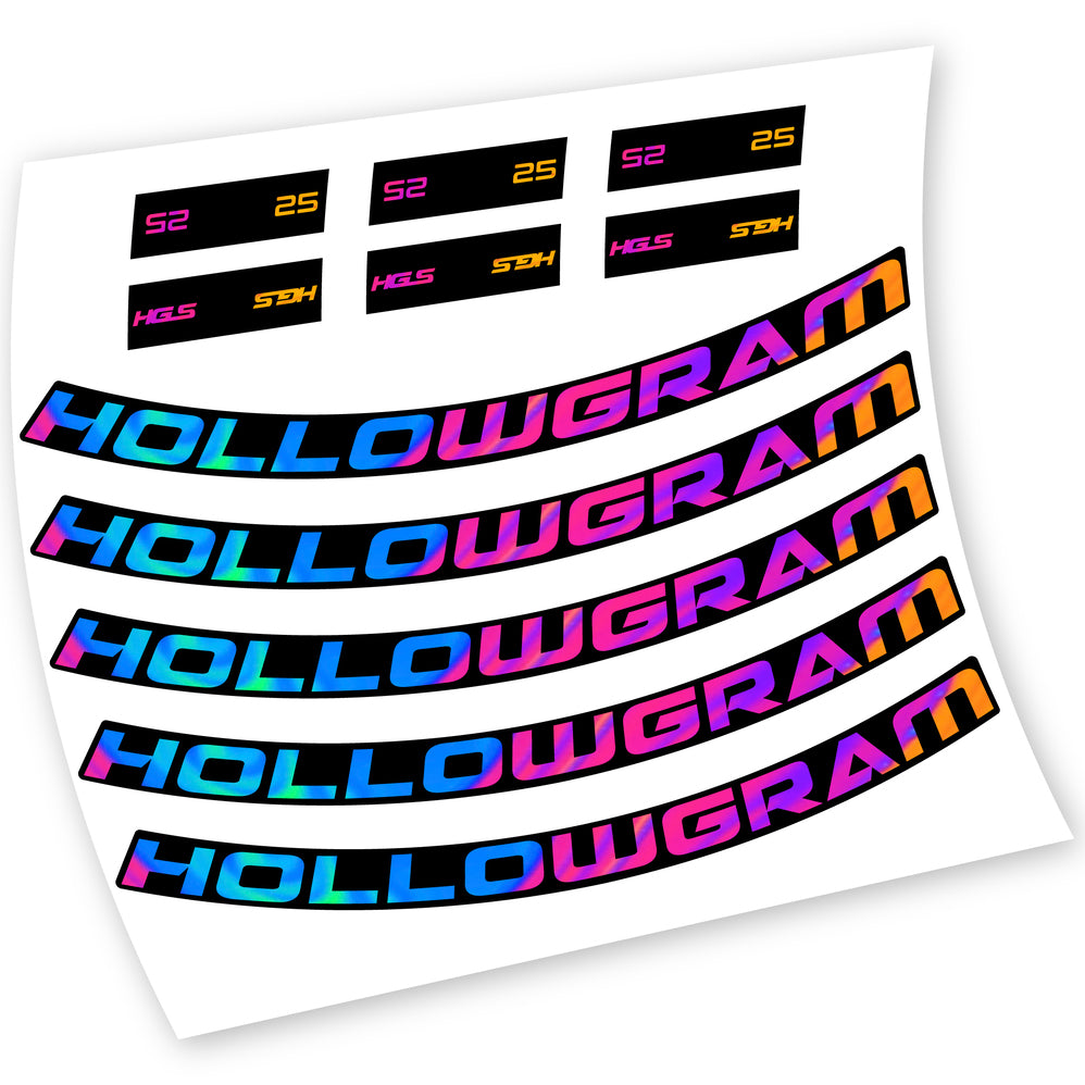 Decals, Hollowgram 25, MTB Wheel, Bike sticker vinyl