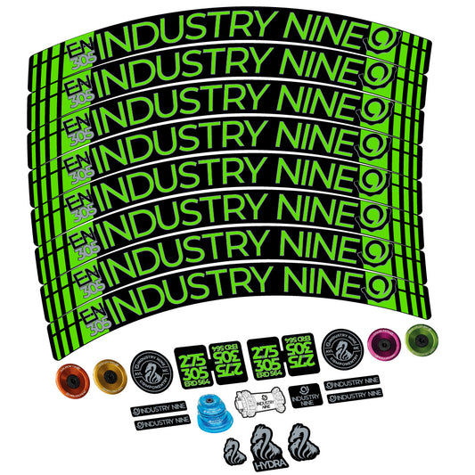 Apple Green decal for Industry Nine Enduro 305 V3 MTB wheel 29" – bike sticker vinyl