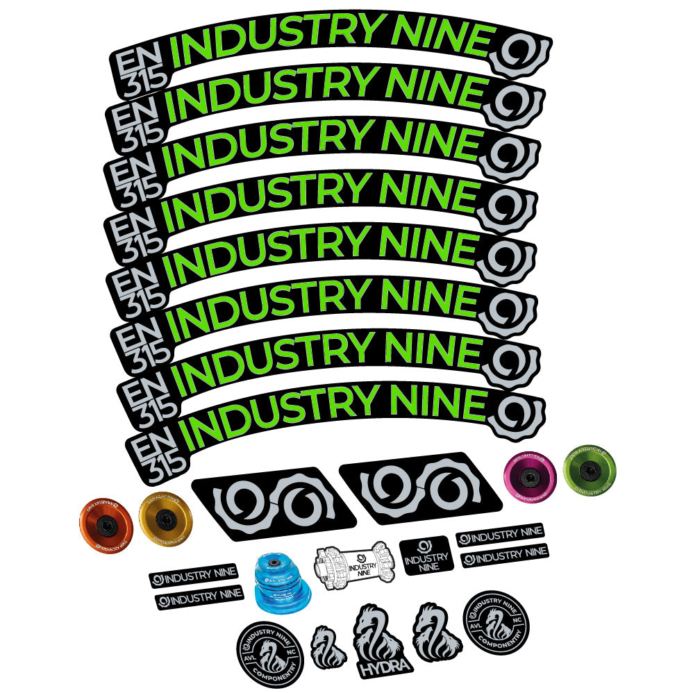 Decal Industry Nine Enduro 315 Carbon, MTB Wheel 29, bike sticker vinyl