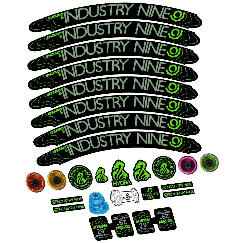 Decal Industry Nine Enduro S Hydra, MTB Wheel 29, bike sticker vinyl