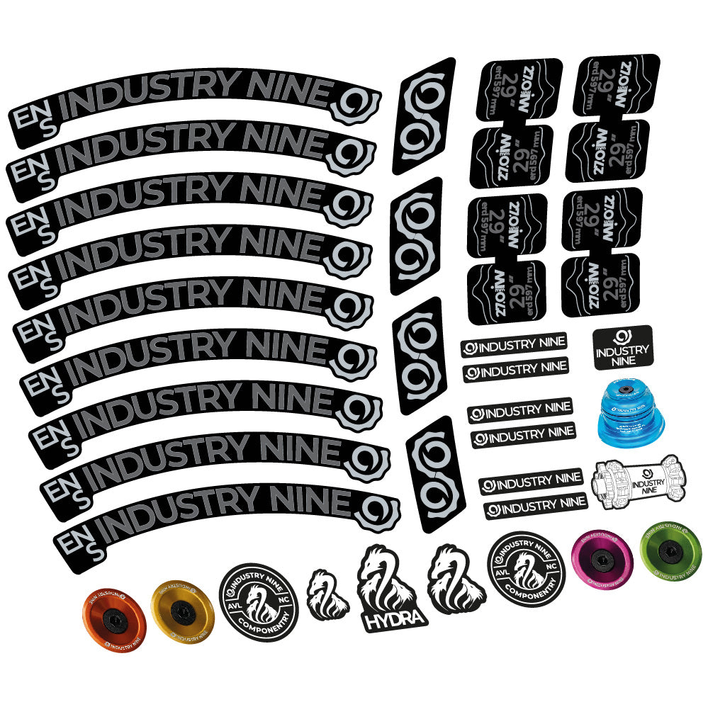 Aufkleber Industry Nine Enduro S, MTB-Rad 29, Fahrradaufkleber Vinyl