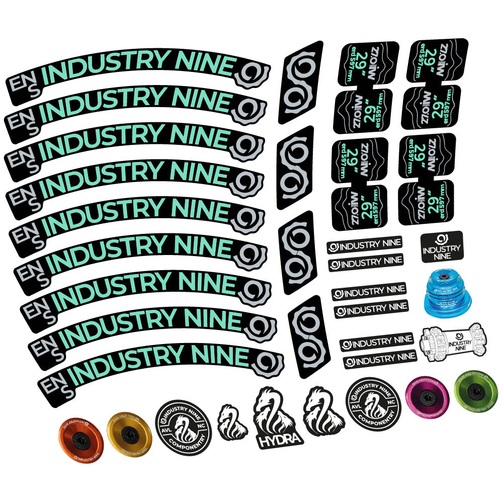 Aufkleber Industry Nine Enduro S, MTB-Rad 29, Fahrradaufkleber Vinyl