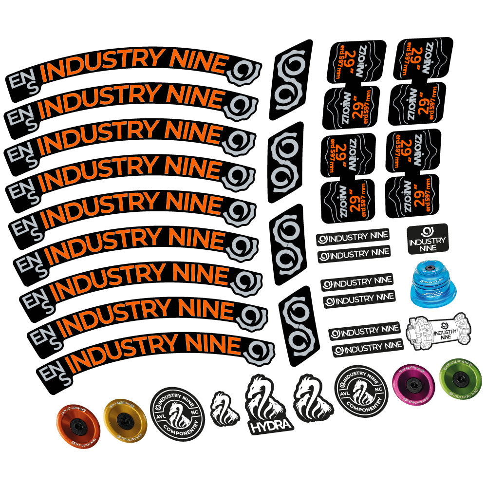 Aufkleber Industry Nine Enduro S, MTB-Rad 29, Fahrradaufkleber Vinyl