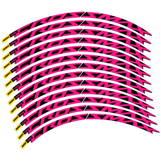 Fuchsia decal for Mavic Crossmax Elite 2021 MTB wheel 29" – bike sticker vinyl