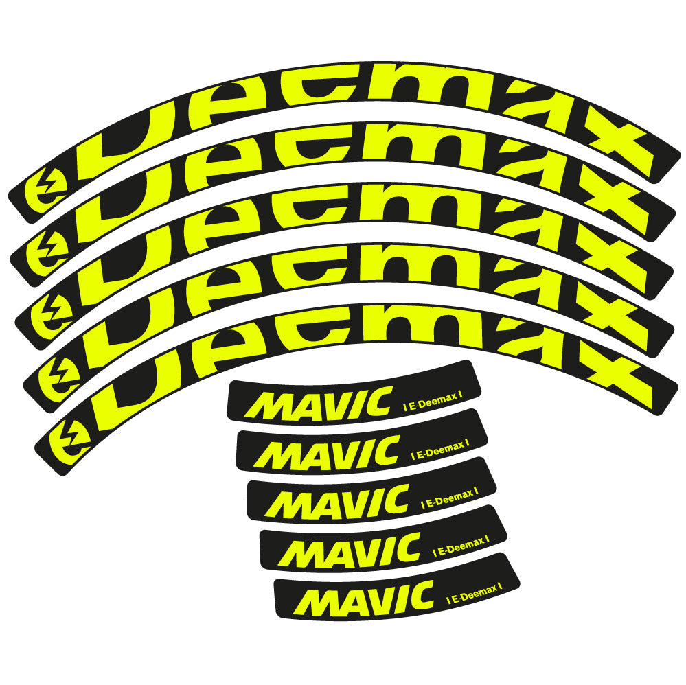 Decal Mavic E-deemax 2025, MTB Wheel 29, bike sticker vinyl