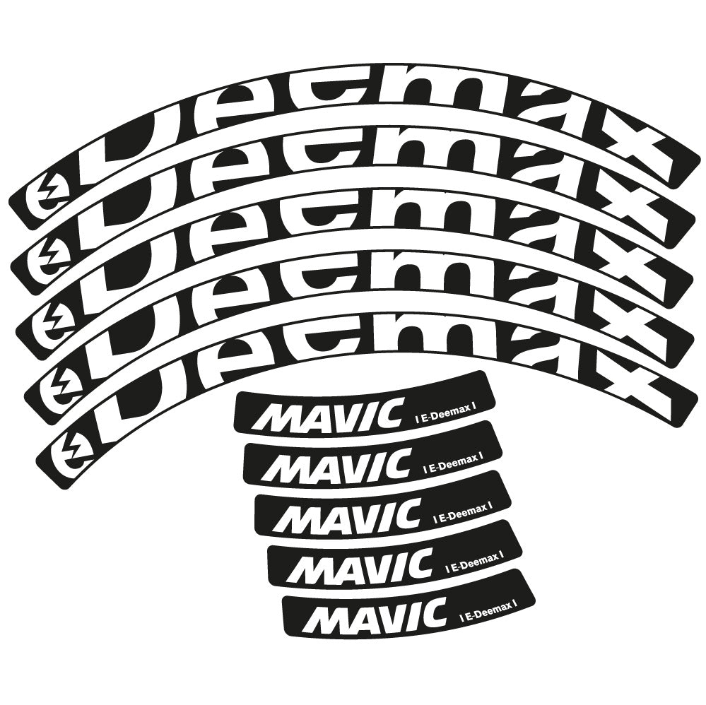 Decal Mavic E-deemax 2025, MTB Wheel 29, bike sticker vinyl