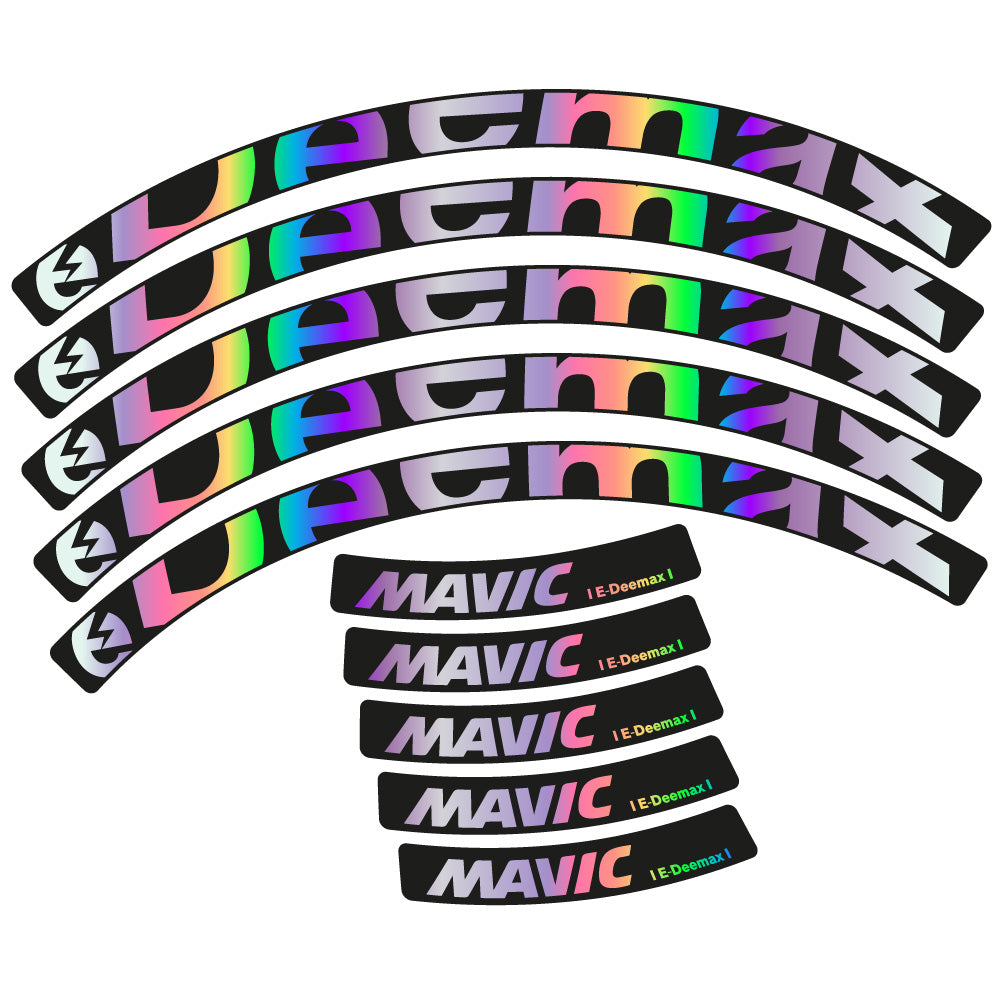Decal Mavic E-deemax 2025, MTB Wheel 29, bike sticker vinyl