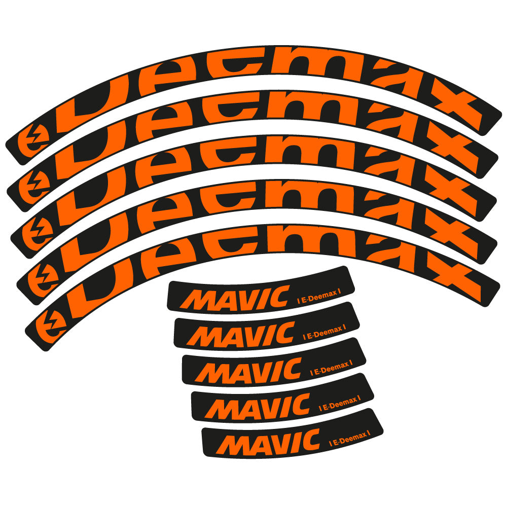 Decal Mavic E-deemax 2025, MTB Wheel 29, bike sticker vinyl