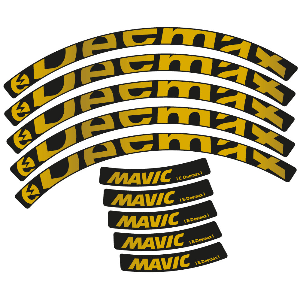 Decal Mavic E-deemax 2025, MTB Wheel 29, bike sticker vinyl