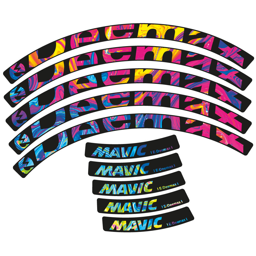 Decal Mavic E-deemax 2025, MTB Wheel 29, bike sticker vinyl