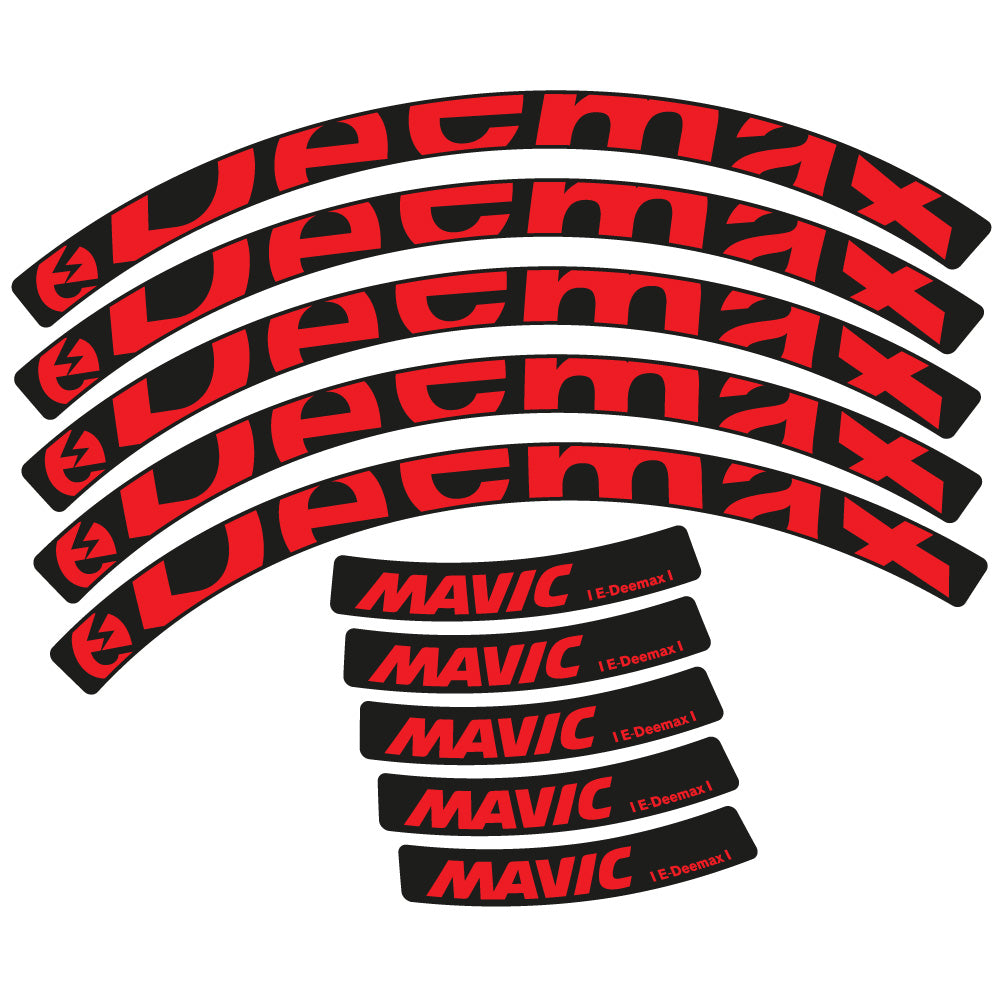Decal Mavic E-deemax 2025, MTB Wheel 29, bike sticker vinyl