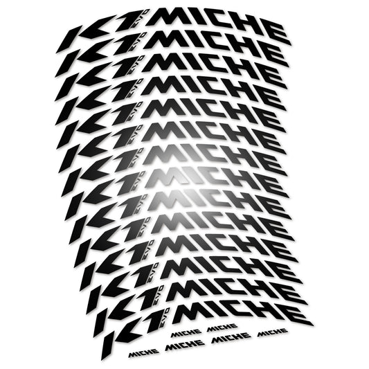 Black decal for Miche K1 Evo MTB wheel 29" – bike sticker vinyl