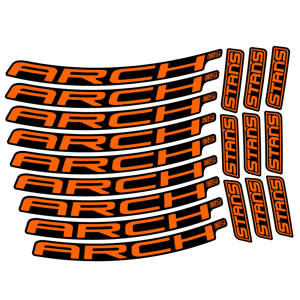 Aufkleber Stans Arch S2 Ver.2, MTB-Rad 29, Fahrradaufkleber Vinyl