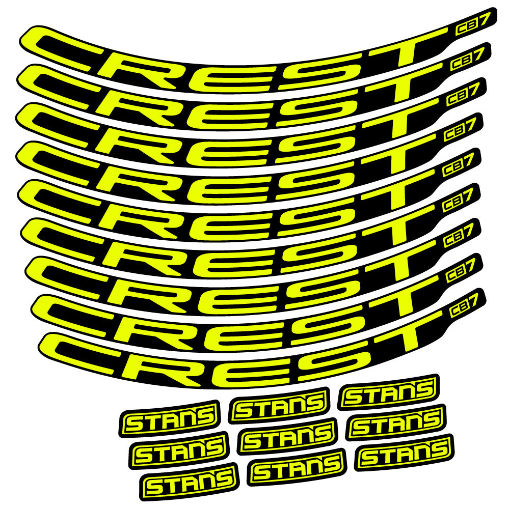 Aufkleber Stans Crest CB7, MTB-Rad 29, Fahrradaufkleber Vinyl