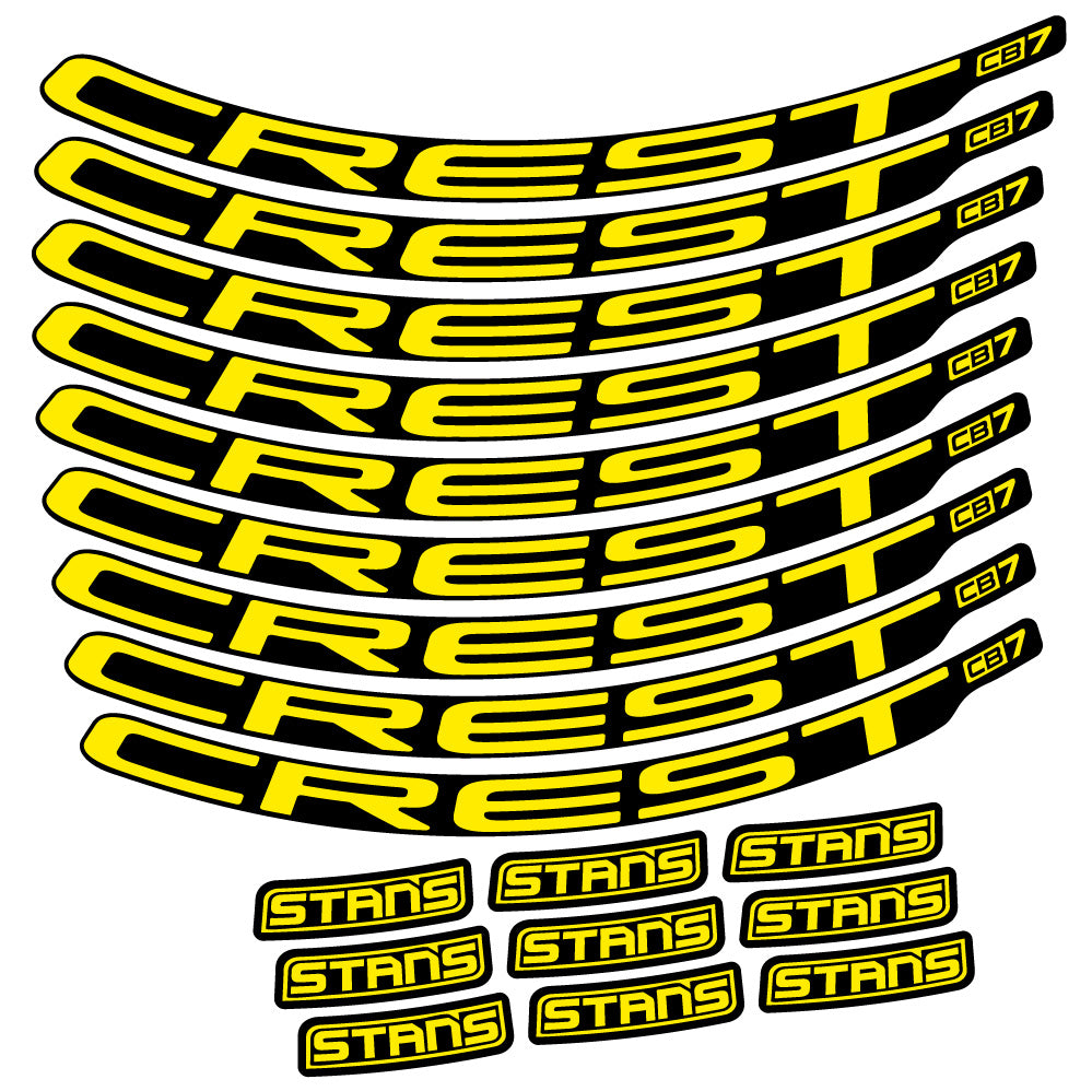 Aufkleber Stans Crest CB7, MTB-Rad 29, Fahrradaufkleber Vinyl