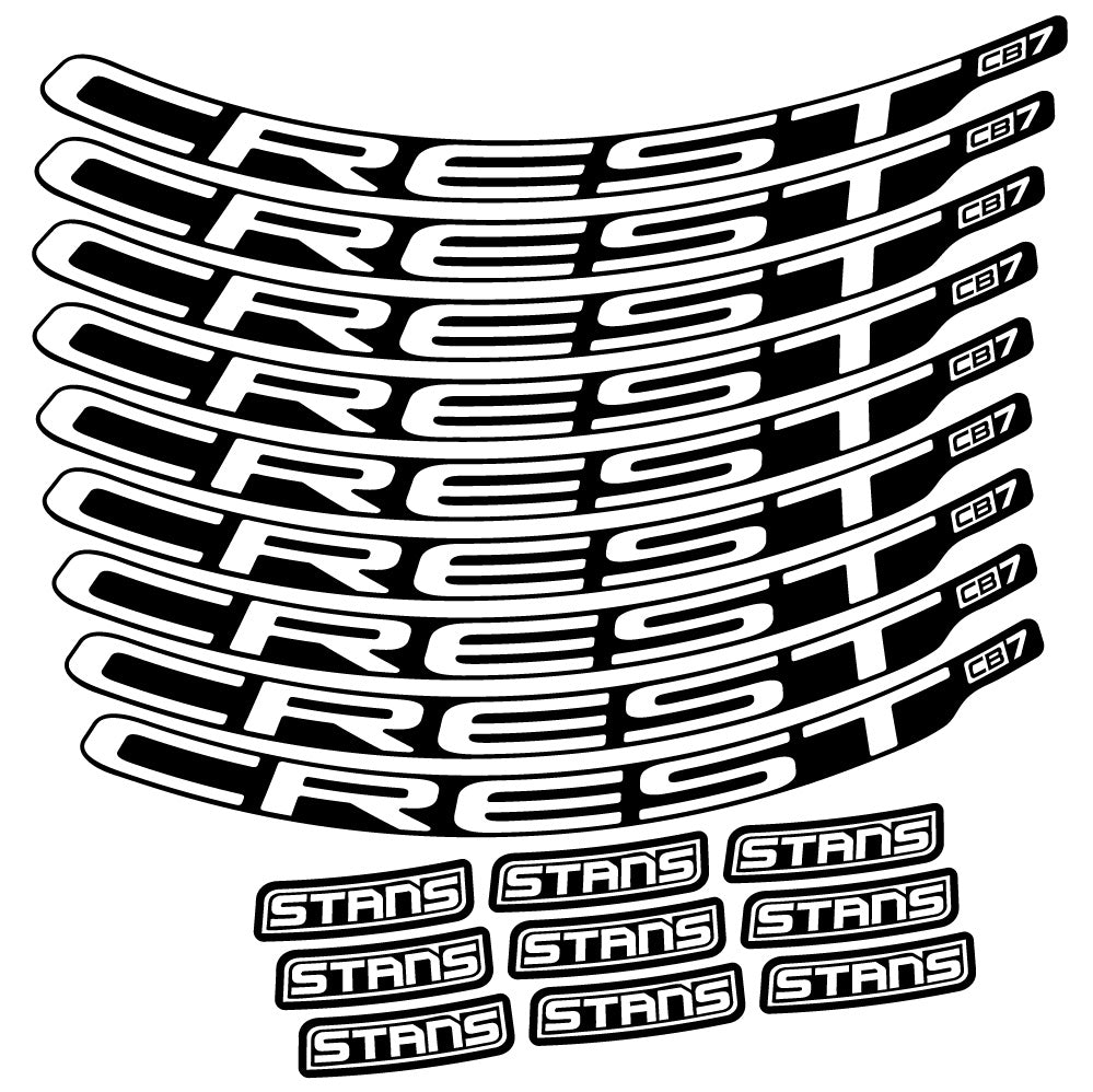 Aufkleber Stans Crest CB7, MTB-Rad 29, Fahrradaufkleber Vinyl