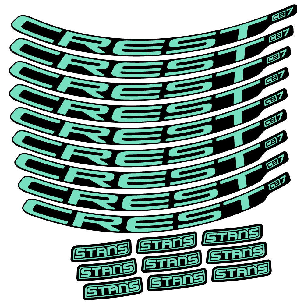 Aufkleber Stans Crest CB7, MTB-Rad 29, Fahrradaufkleber Vinyl