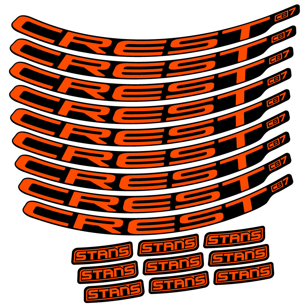 Aufkleber Stans Crest CB7, MTB-Rad 29, Fahrradaufkleber Vinyl