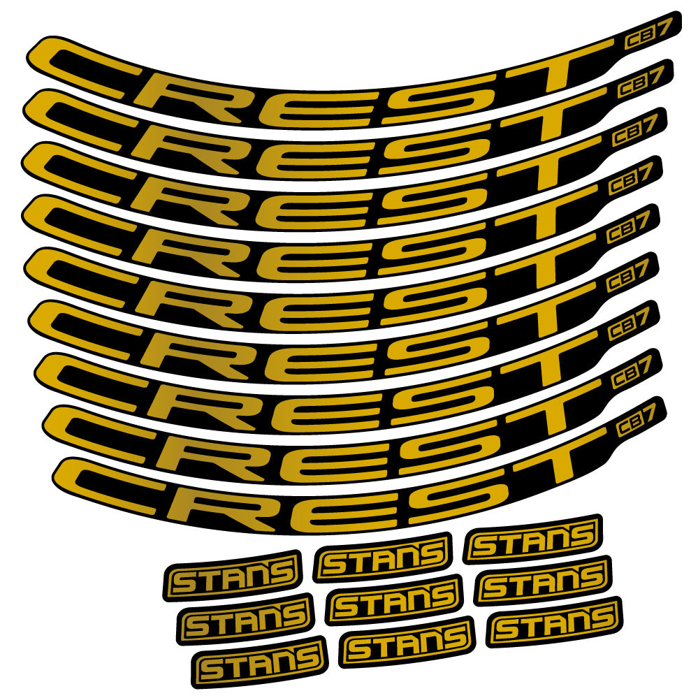 Aufkleber Stans Crest CB7, MTB-Rad 29, Fahrradaufkleber Vinyl