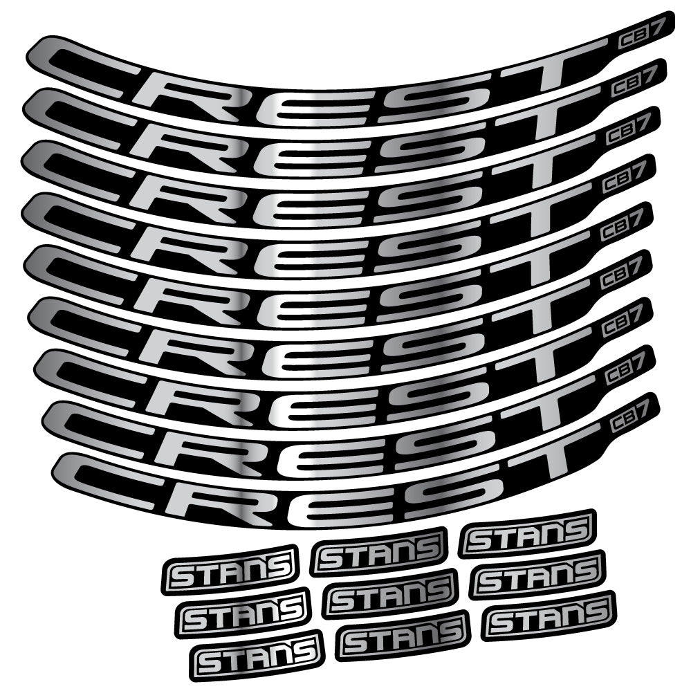 Aufkleber Stans Crest CB7, MTB-Rad 29, Fahrradaufkleber Vinyl