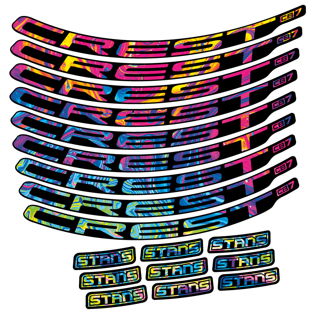 Aufkleber Stans Crest CB7, MTB-Rad 29, Fahrradaufkleber Vinyl
