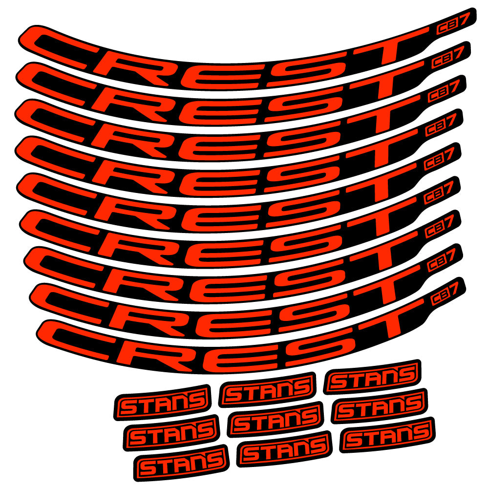Aufkleber Stans Crest CB7, MTB-Rad 29, Fahrradaufkleber Vinyl