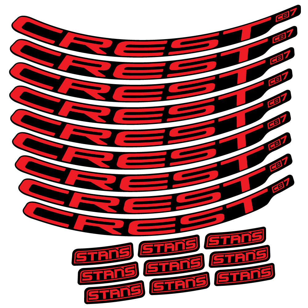Aufkleber Stans Crest CB7, MTB-Rad 29, Fahrradaufkleber Vinyl