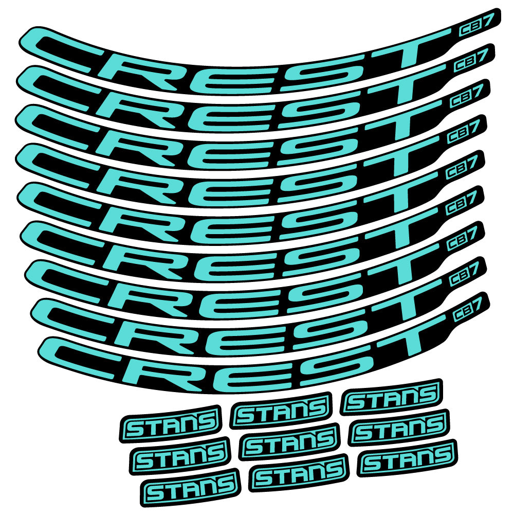 Aufkleber Stans Crest CB7, MTB-Rad 29, Fahrradaufkleber Vinyl