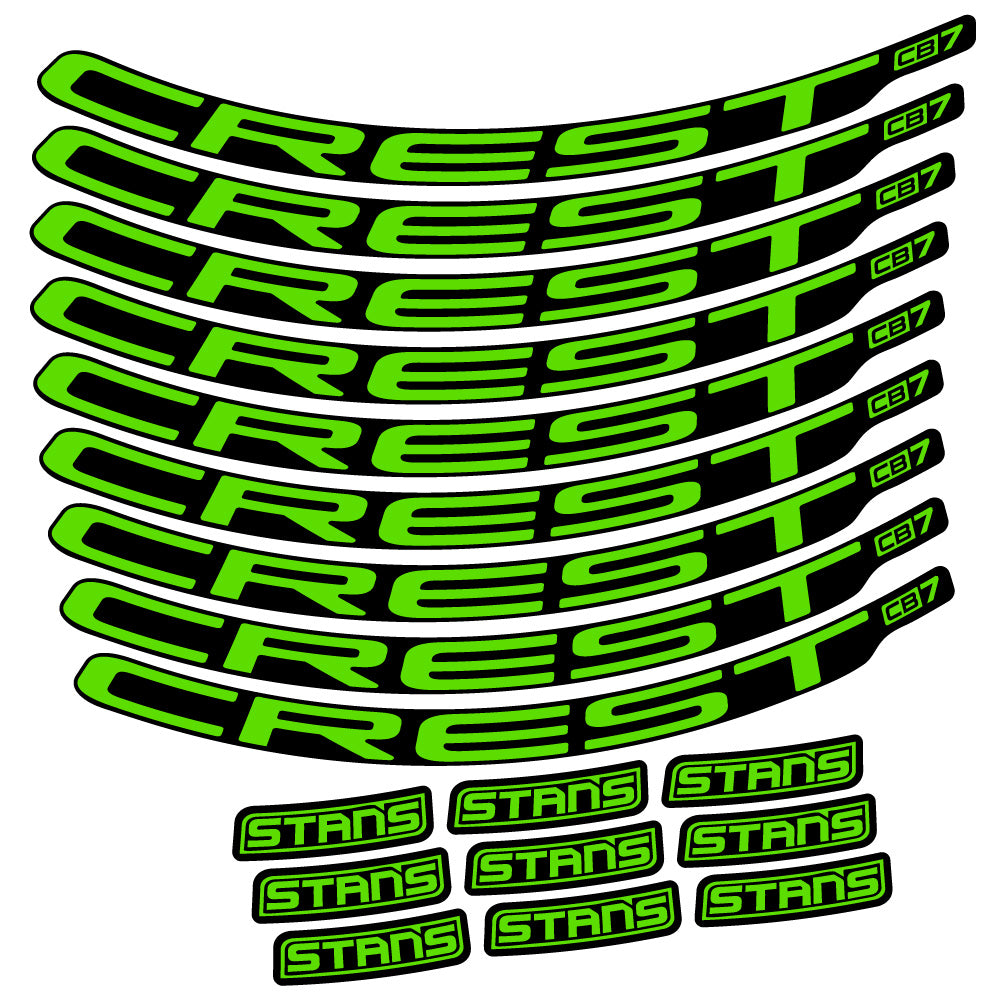 Aufkleber Stans Crest CB7, MTB-Rad 29, Fahrradaufkleber Vinyl