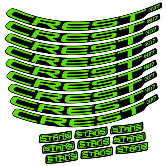 Aufkleber Stans Crest CB7, MTB-Rad 29, Fahrradaufkleber Vinyl